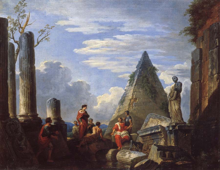 Roman Ruins with Figures